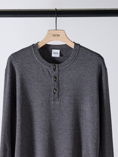 【 予約:10月上旬 】HENRY NECK LONG TEE /Y254-81110